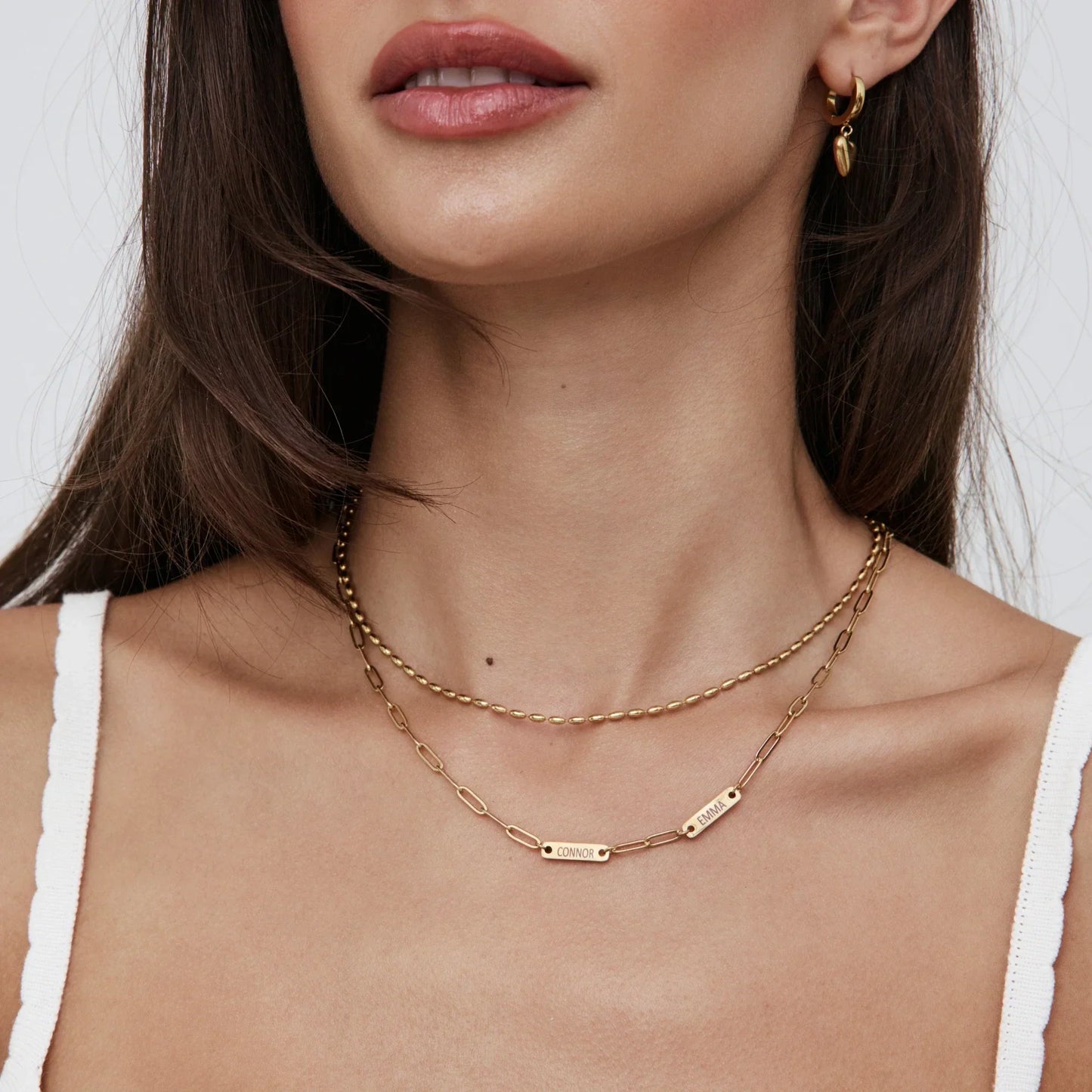 Paperclip Multi-Name Necklace