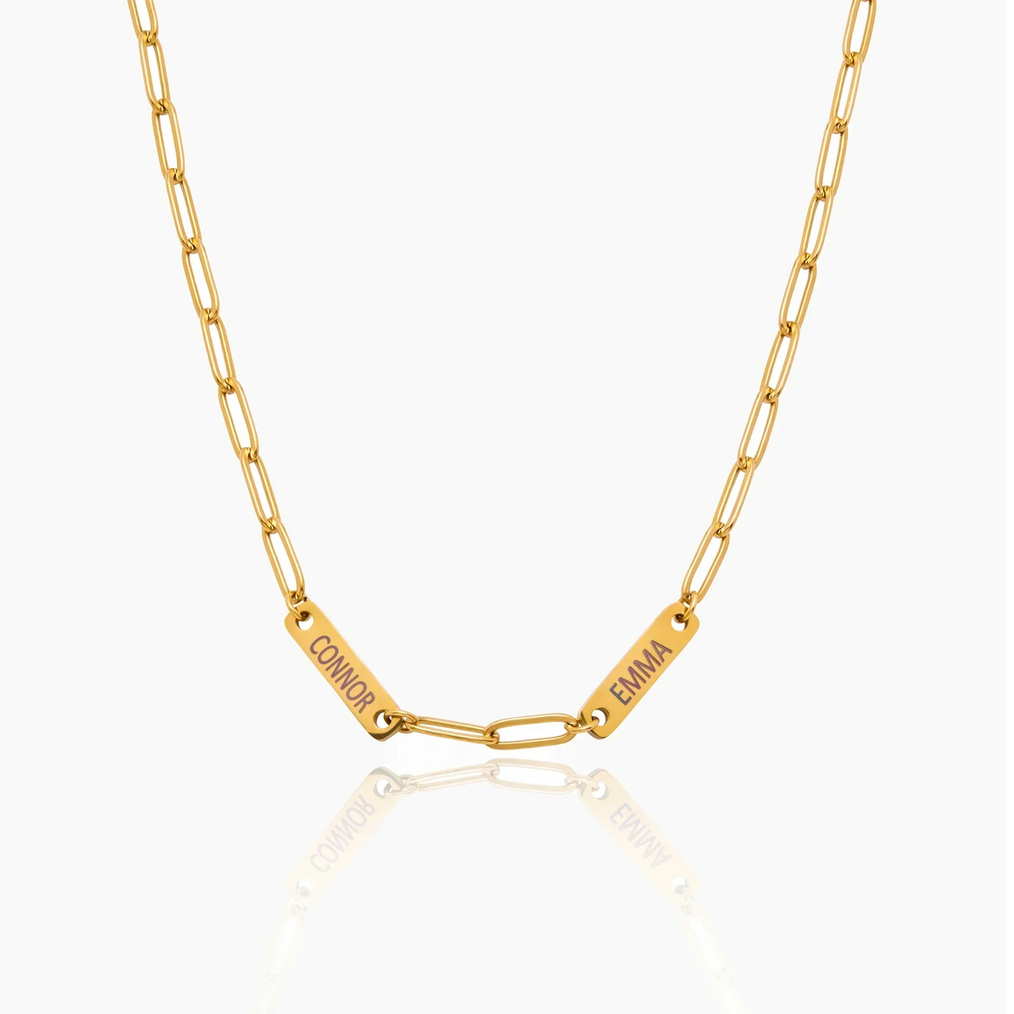 Paperclip Multi-Name Necklace