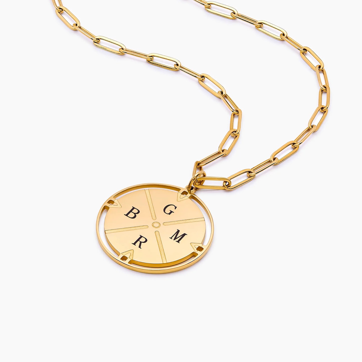 Personalised compass necklace gold and silver — Olivia Jewelry