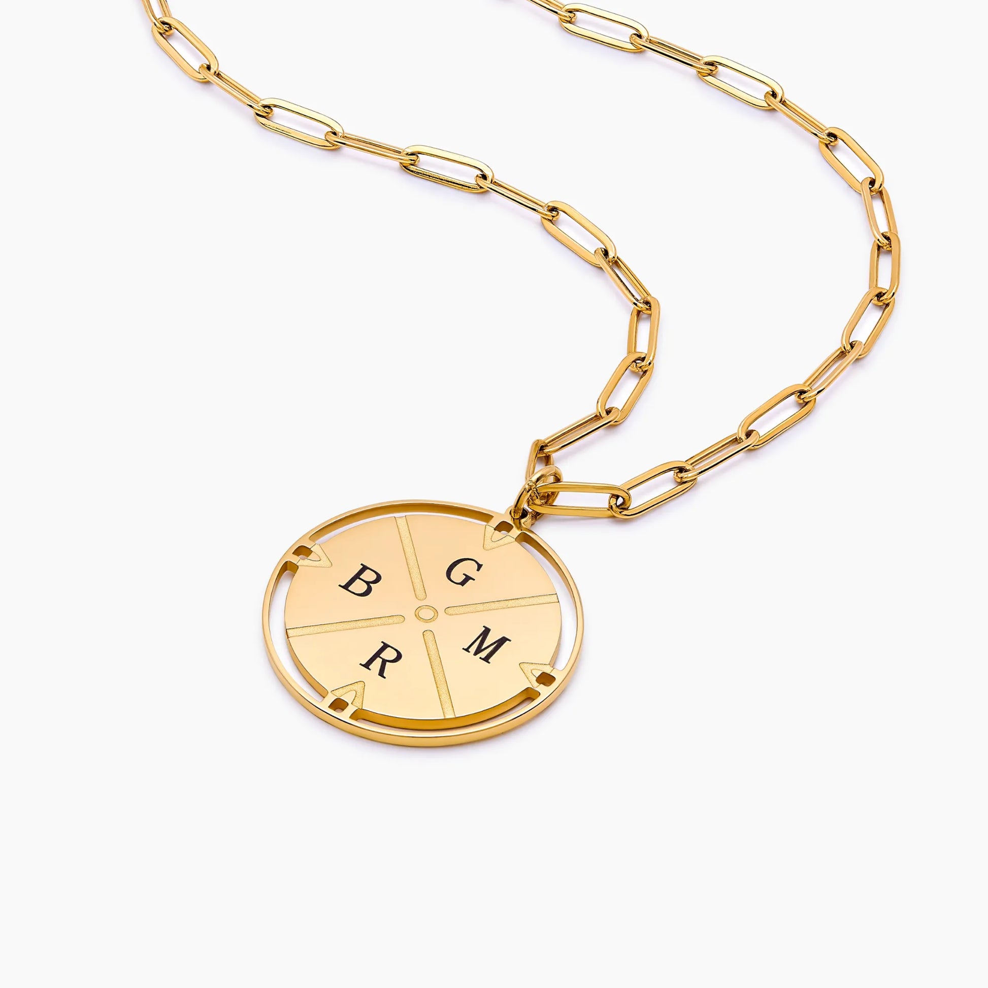 Personalised compass necklace gold and silver — Olivia Jewelry