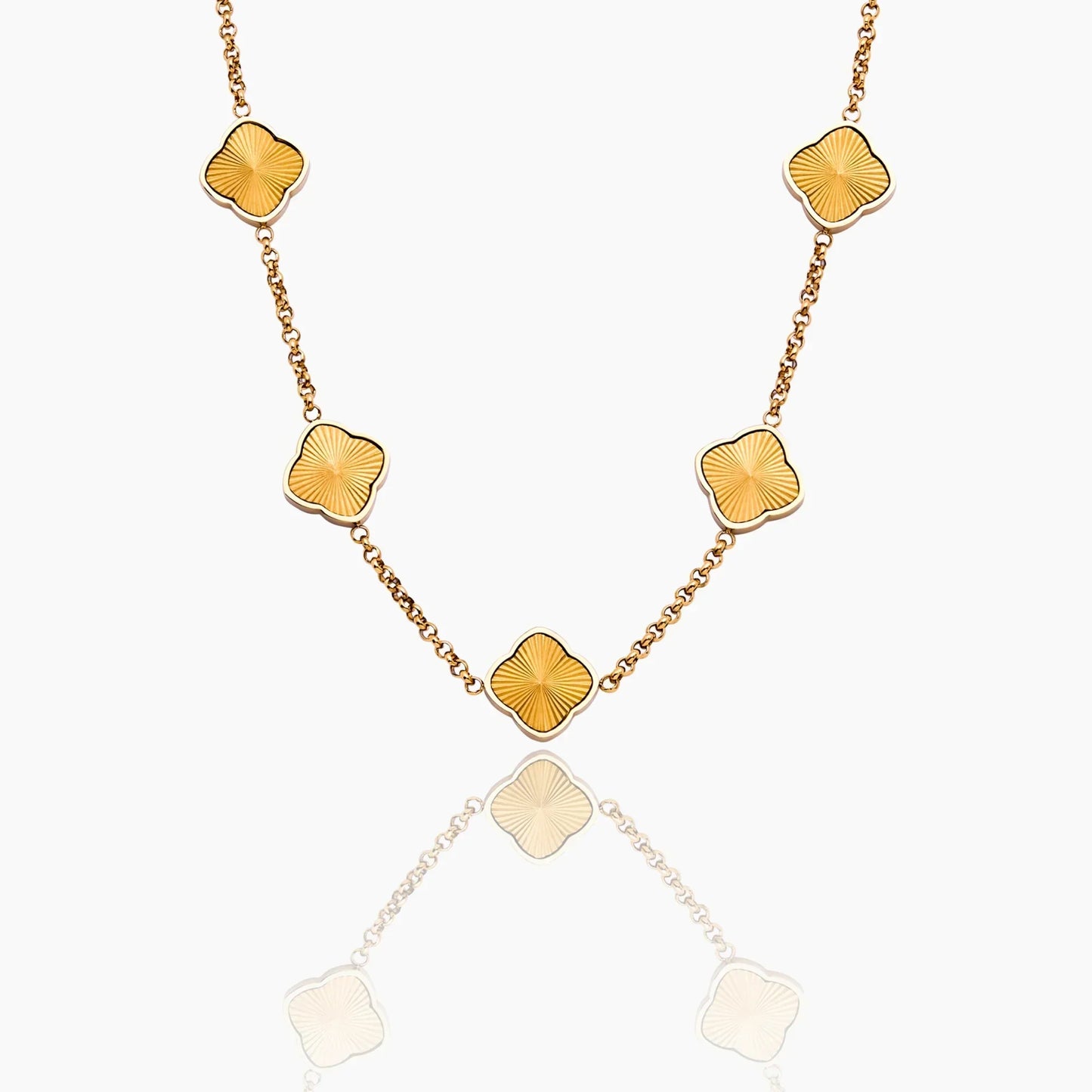 Sunburst Clover Necklace