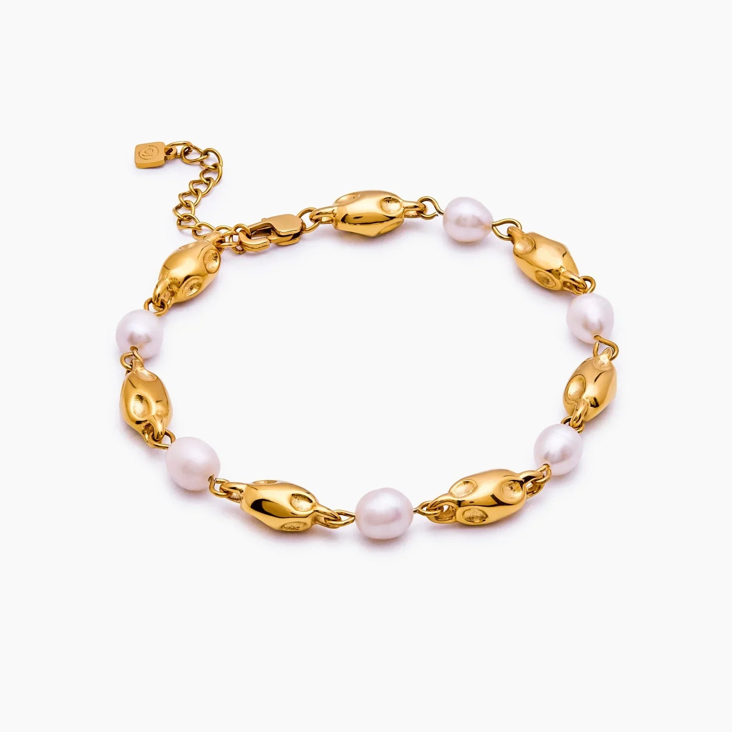 Molten Freshwater Pearl Bracelet