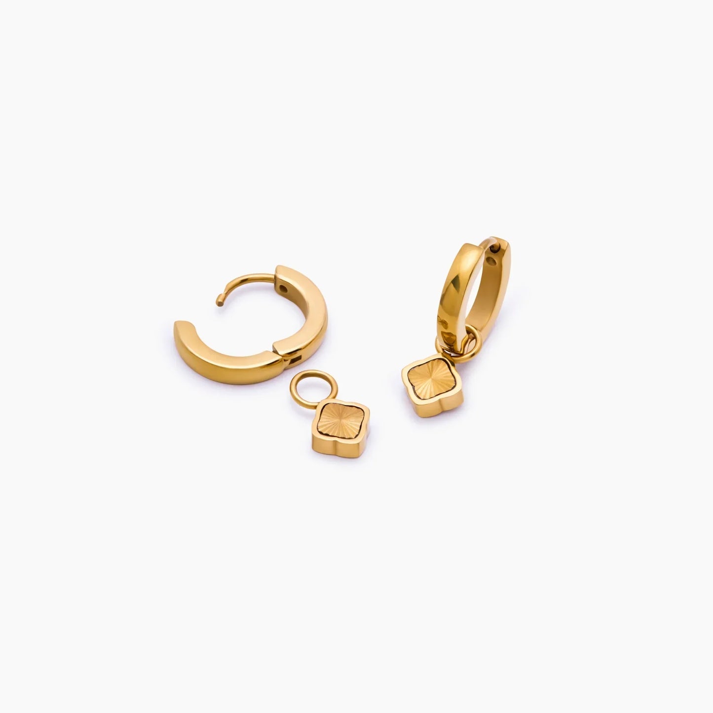 Mini Sunburst Clover Hoops