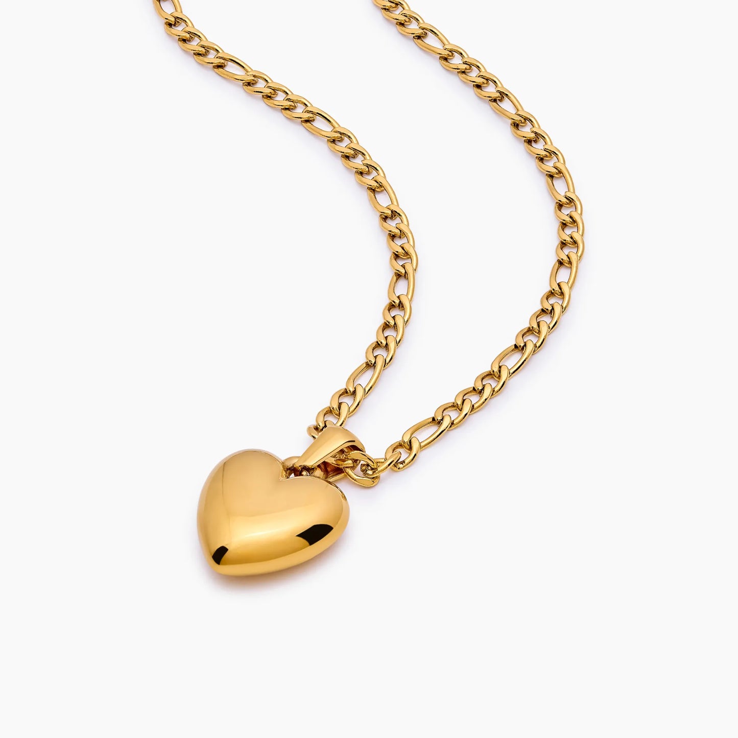 Puffy Heart Pendant Necklace