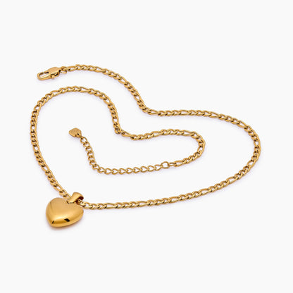 Puffy Heart Pendant Necklace
