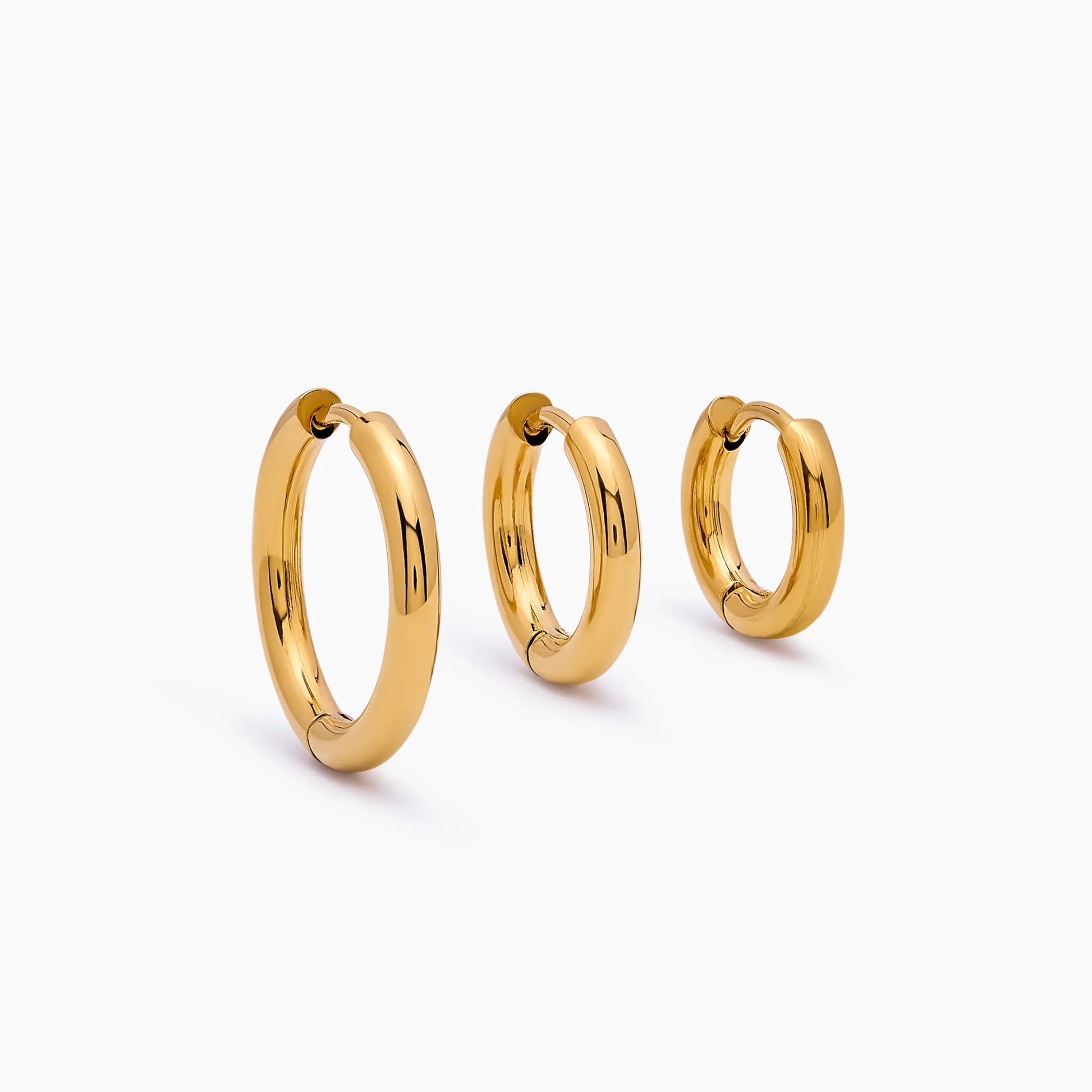 Essential gold hoop earring set — Olivia Jewelry